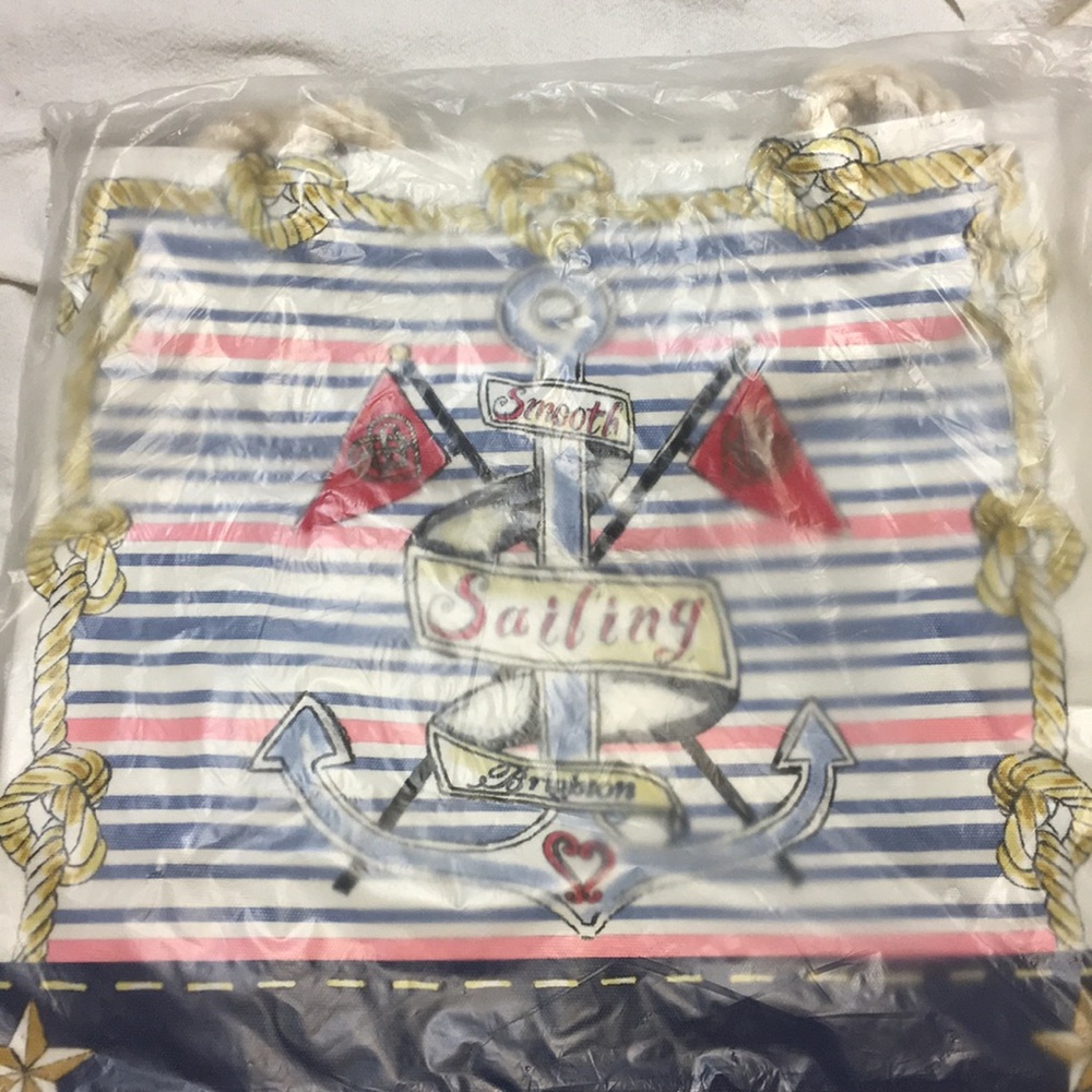 Brighton Nautical tote/ with rope handles